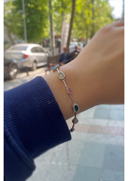 Gümüş Renkli Taşlı Bileklik HR447541A92 modelleri
