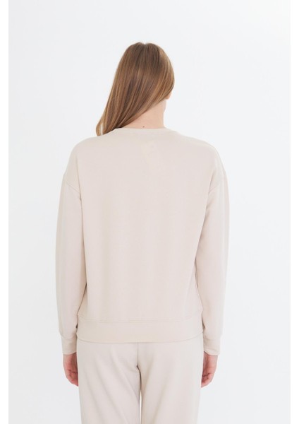 Kalpli Taş Baskılı Sweatshirt modelleri