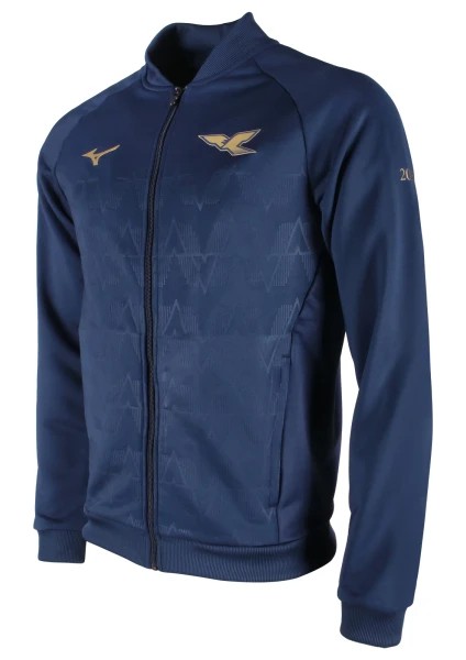 lazio 125. Yıl seremoni üstü erkek sweatshirt lacivert