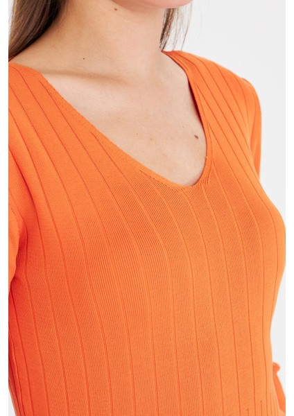 V Yaka Uzun Kol Triko fiyatları