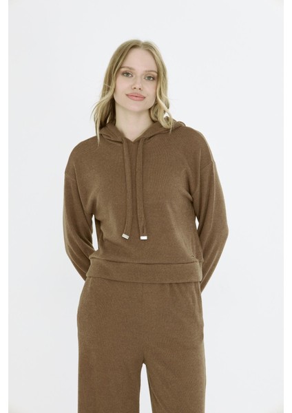 Kapüşonlu Triko Sweatshirt fırsatları