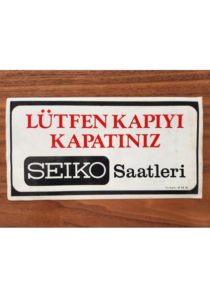 23X11 Eski Dönem Kağıt Dükkan Levhası. Orijinal Dönemine Ait Karton. Dekor Için Kullanılabilir.
