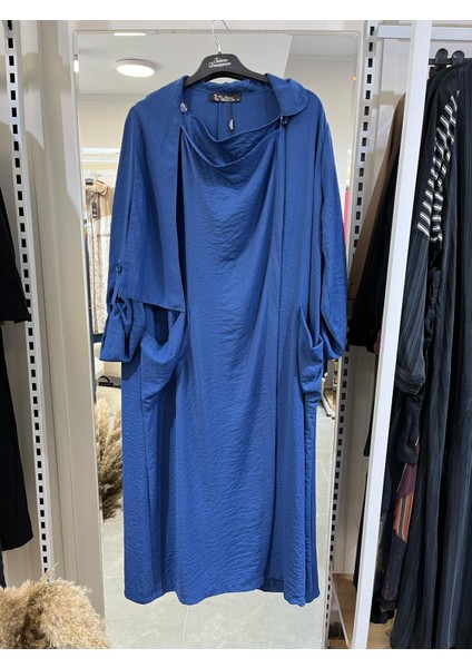 Simetrik Kesim Kap Indigo 2069