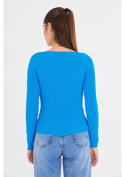 Geniş Yaka Uzun Kol Triko fiyatları