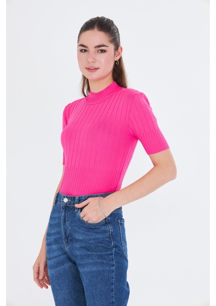 Yarım Balıkçı Kısa Kol Triko