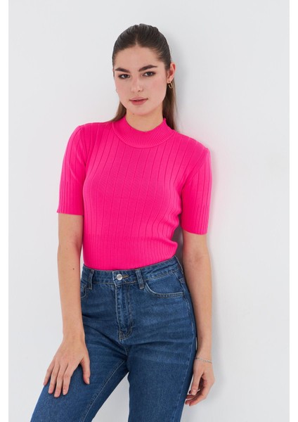 Yarım Balıkçı Kısa Kol Triko modelleri