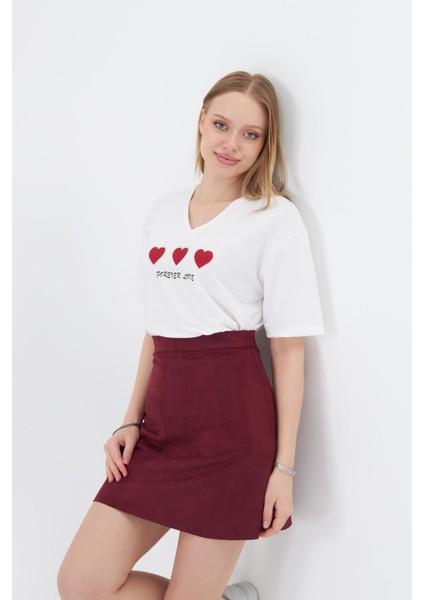 Forever Love Baskılı T-Shirt