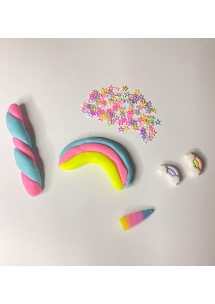 Oyun Hamuru Unicorn Kiti -125 gr- Çocuk dostu doğal içerik - Montessori Oyuncak