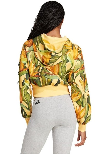 Kadın Sarı Sweatshirt Farm Hoodıe Jd6282