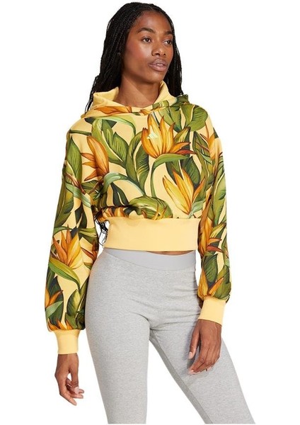 Kadın Sarı Sweatshirt Farm Hoodıe Jd6282