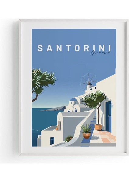 Santorini | Şehir Posteri