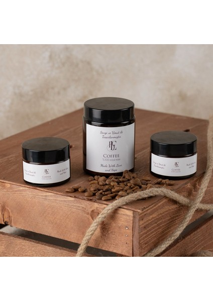 Kavanoz 3lü Set Mum- Kahve Kokulu