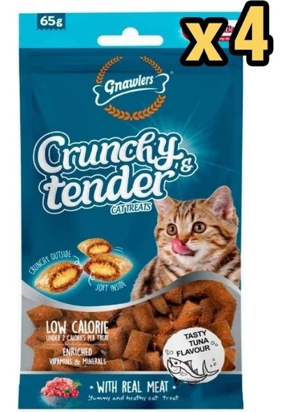 Kedi Ödülü Crunchy & Tender Ton Balıklı 65 gr x 4 Adet