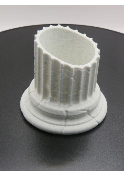 Antik Sütun Tasarımlı Kalemlik – 3D Baskı Dekoratif Masa Düzenleyici fiyatları