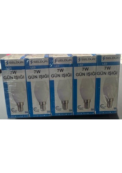 5W Mum Buji E14 LED Ampul Günışığı 10ADET