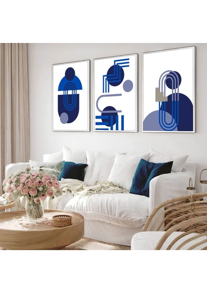 Harikabirev|bohem Mavi Model 01 Ahşap Çerçeveli Mdf Tablo|ahkrfz