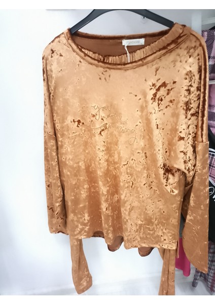 Kadın Uzun Kollu Kadife Pijama Takımı