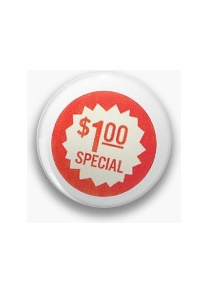 Y2K Grunge Temalı 1 Dolar Special Yazılı Rozet
