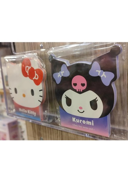Kuromi,hello Kitty,cinnamoroll,my Melody Figürlü Küçük Boy Not Defteri (Toplam 2 Adet ) 10CM*10CM