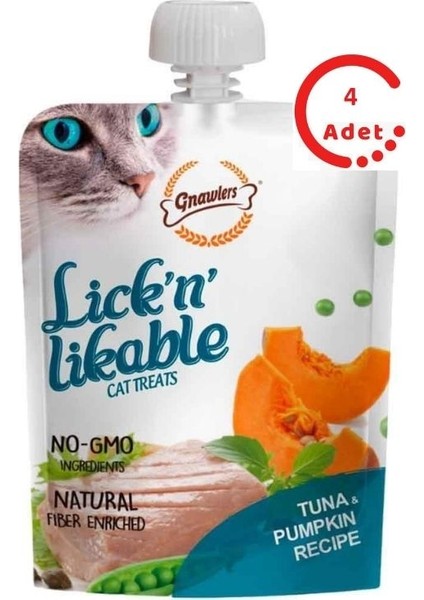 Kedi Ödülü Ton Balıklı ve Balkabaklı Krema 100 gr x 4 Adet