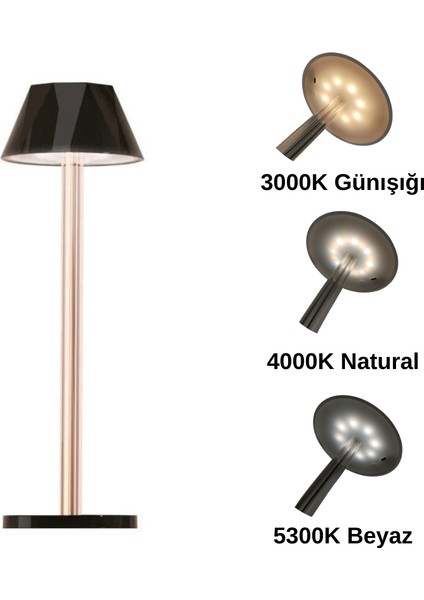 Dokunmatik Şarjlı Dekoratif Mellea LED Masa Lambası