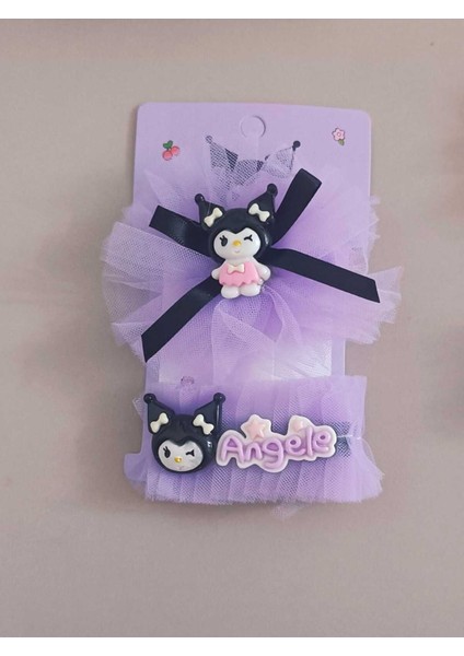 2 Adet Figürlü Pens Kız Çocuk Tokası Çocuk Tokası Kuromi Toka Bebek Tokası Okul Tokası modelleri