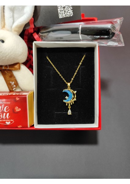 Sevdiklerinize Özel 316L Çelik Gold Hilal Kolye,tavşan Anahtarlık Parfüm Şişesi Çikolata. fiyatları