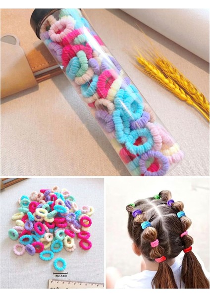 Kutulu Minik Yumuşak Lastik Toka Bebek Tokası Küçük Lastik Toka Mini Lastik Toka Kız Çocuk Tokası modelleri