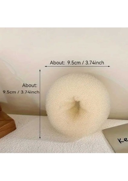 1 Adet No:3 Büçük Boy Sünger Topuz Saç Tokası Topuz Süngeri Topuz Tokası Topuz Yapma Tokası 9.5 cm fırsatları