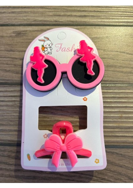 Gözlüklü Klips ve Mandal Barbie Toka Set