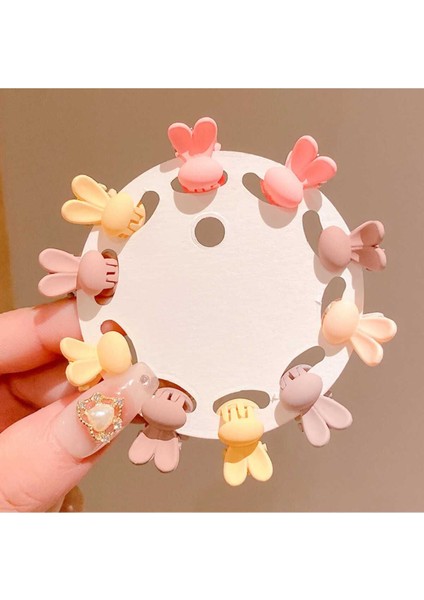 10 Adet Pastel Tonlarda Kız Çocuk Küçük Mandal Toka Minik Toka Okul Tokası Çocuk Tokası