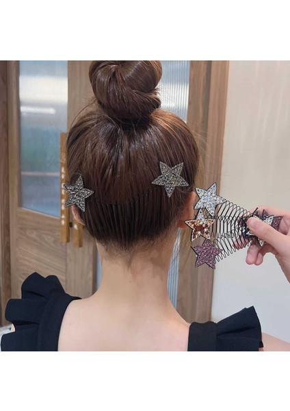 Kristal Taşlı Yıldız Hayalet Toka Metal Yaylı Toka Görünmeztoka Gizli Toka Yıldız Toka