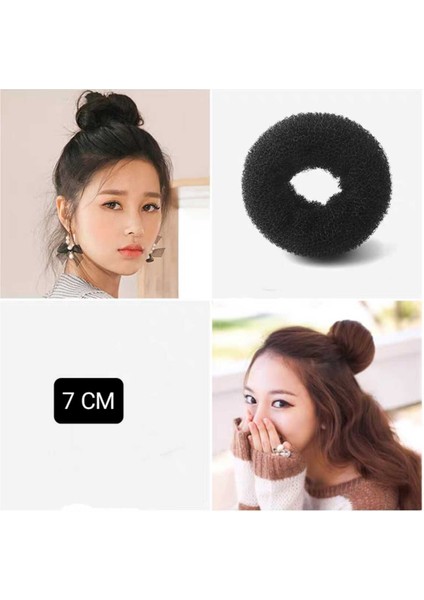 1 Adet No:1 Küçük Boy Sünger Topuz Saç Tokası Topuz Süngeri Topuz Tokası Topuz Yapma Tokası