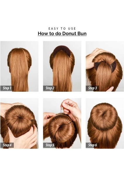 1 Adet No:1 Küçük Boy Sünger Topuz Saç Tokası Topuz Süngeri Topuz Tokası Topuz Yapma Tokası modelleri