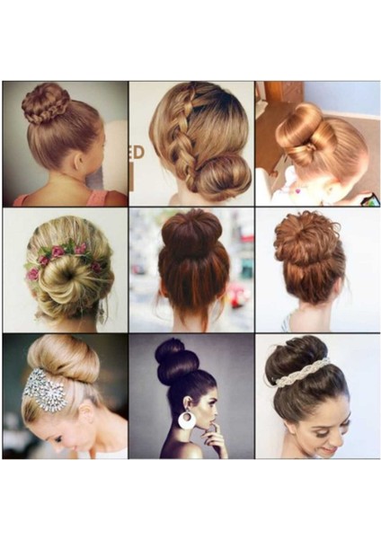 1 Adet No:1 Küçük Boy Sünger Topuz Saç Tokası Topuz Süngeri Topuz Tokası Topuz Yapma Tokası fırsatları