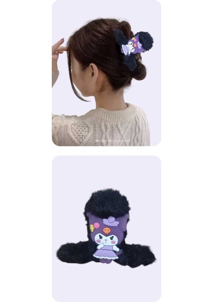 3-12 Yaş Kız Çocuklar Için Figürlü Peluş Mandal Toka Kız Çocuk Toka Çocuk Tokası