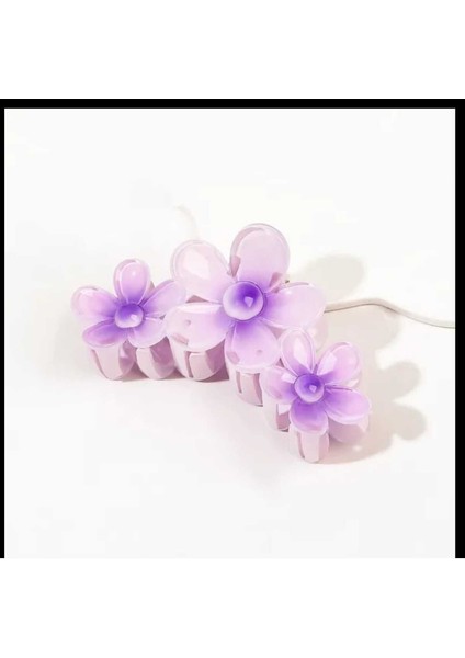 Lotus Çiçek Şekilli Lüks Mandal Toka 11 cm