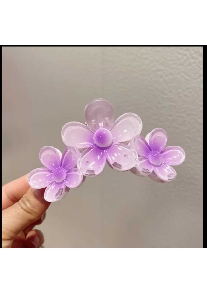 Lotus Çiçek Şekilli Lüks Mandal Toka 11 cm modelleri