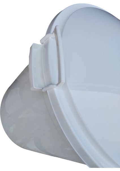 70 Lt Kapaklı Yuvarlak Plastik Büyük Boy Çöp Kovası Su Et Kovası Balkon Kovası Bahçe Kovası Kilitli erzak kovası beyaz indirimleri