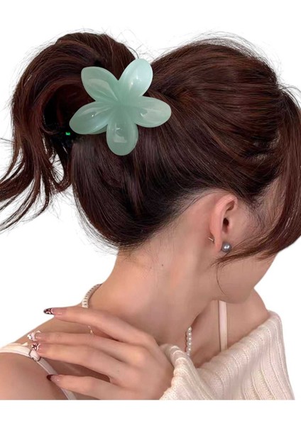 1 Adet Kadın Trend Pastel Tonlarda Lotus Mandal Toka Çiçek Toka Çicekli Mandal Toka modelleri