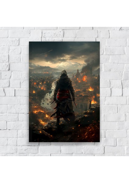 Anime Metal Poster Parlak Göz Alıcı Renkler - Kasvet Şehri
