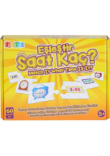 EDU-1016 Eşleştir Saat Kaç -Chiva