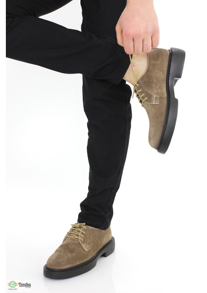 Docka Erkek Hakiki Deri Klasık Tarz Kalın Taban Süet Oxfort Ayakkabı ER5M/OX313 fırsatları