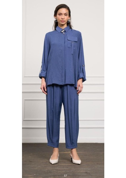 Pantolonlu Takım Indigo 1041