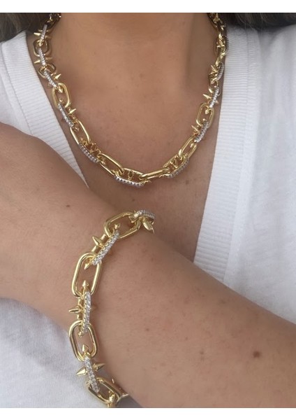 Tffny Modeli Taşlı Bileklik