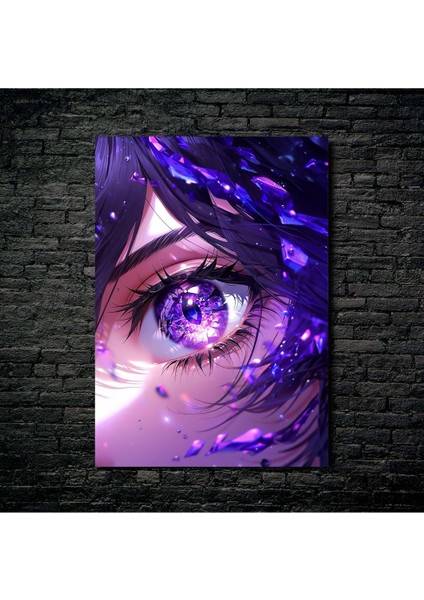 Anime Metal Poster Parlak Göz Alıcı Renkler - Kristal Göz fiyatları