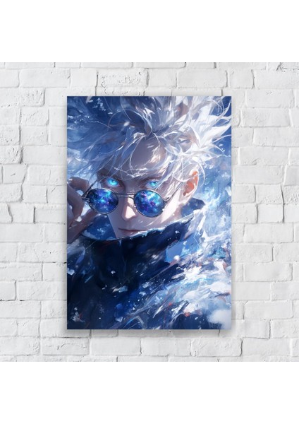 Anime Metal Poster Parlak Göz Alıcı Renkler - Shinobu'nun Kelebek Dansı