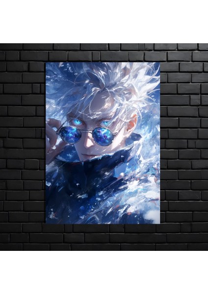Anime Metal Poster Parlak Göz Alıcı Renkler - Shinobu'nun Kelebek Dansı