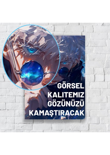 Anime Metal Poster Parlak Göz Alıcı Renkler - Eren'in Intikam Ateşi