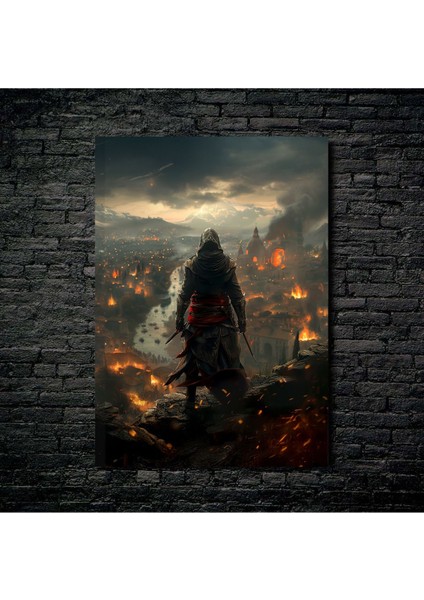 Anime Metal Poster Parlak Göz Alıcı Renkler - Kasvet Şehri fiyatları